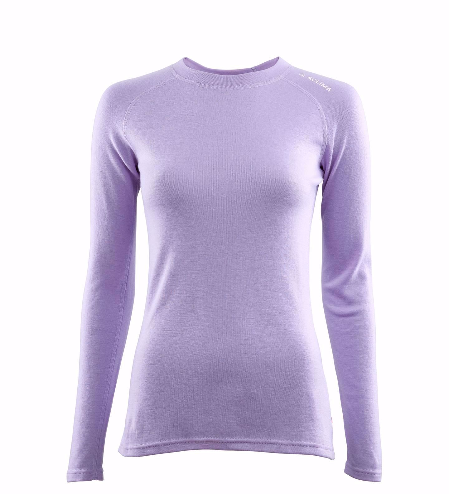 Aclima Warmwool CREW NECK WOMAN Purple Rose