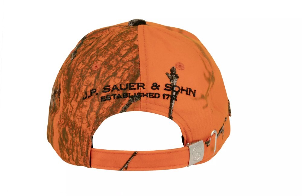 Sauer Camo Cap Blaze Orange Leaf Camo