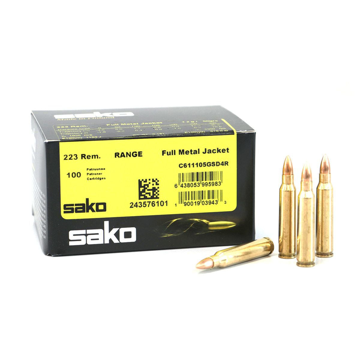 Sako 223 Rem. Range Speedhead 50grs FMJ (100 pk)