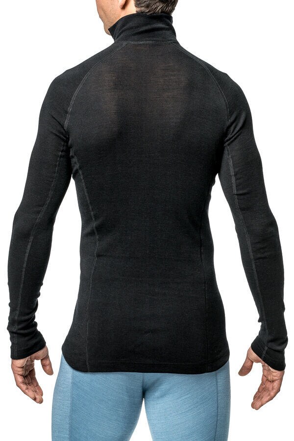 Woolpower Zip Turtleneck LITE BLACK