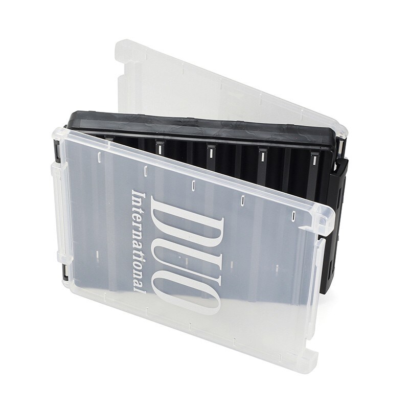 DUO Reverse Lure Case 140 Pearl Black/ Gold logo