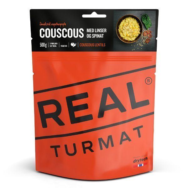 REAL TURMAT Couscous Med Linser Og Spinat 500 gr