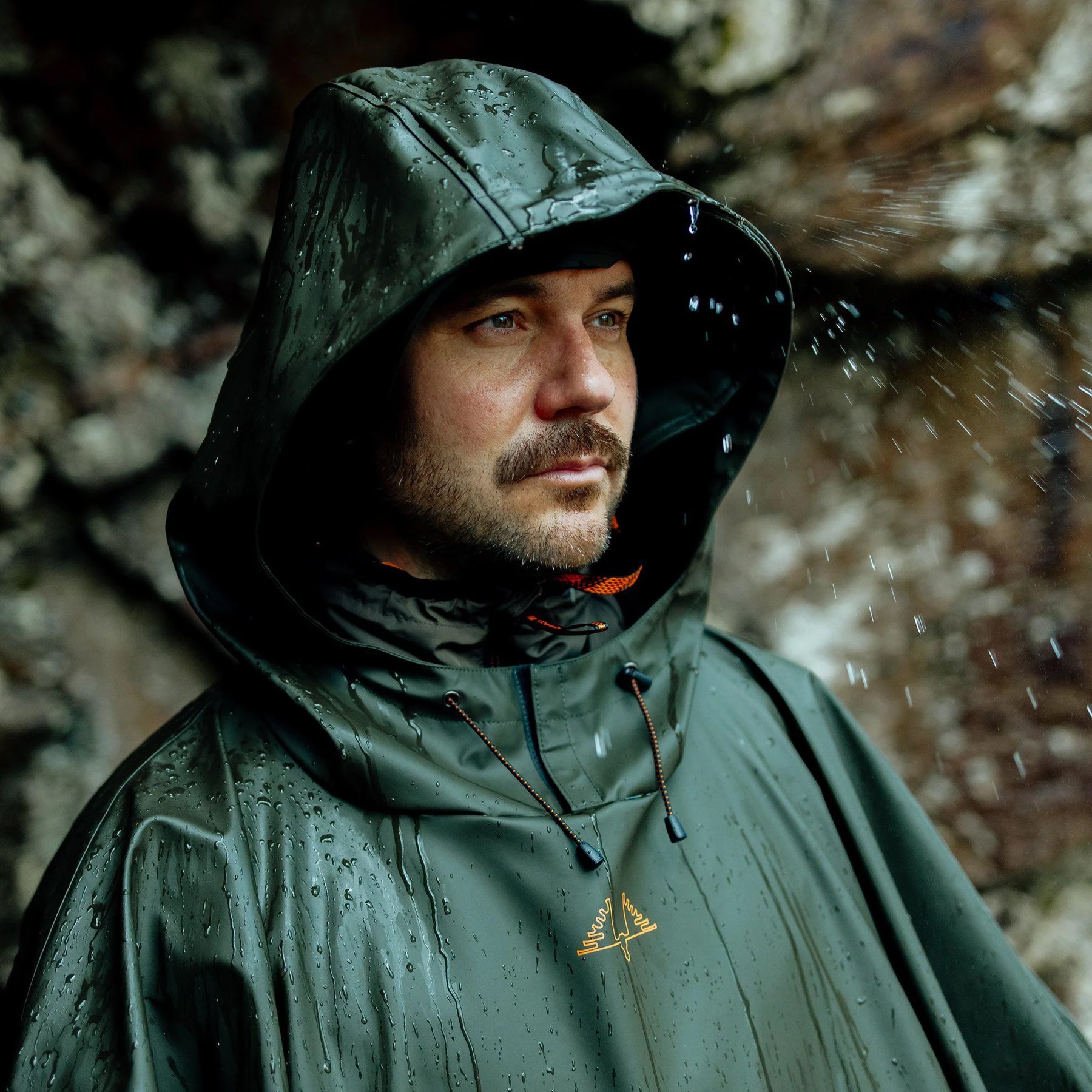 Swedteam Crest Poncho Rain Gear Green