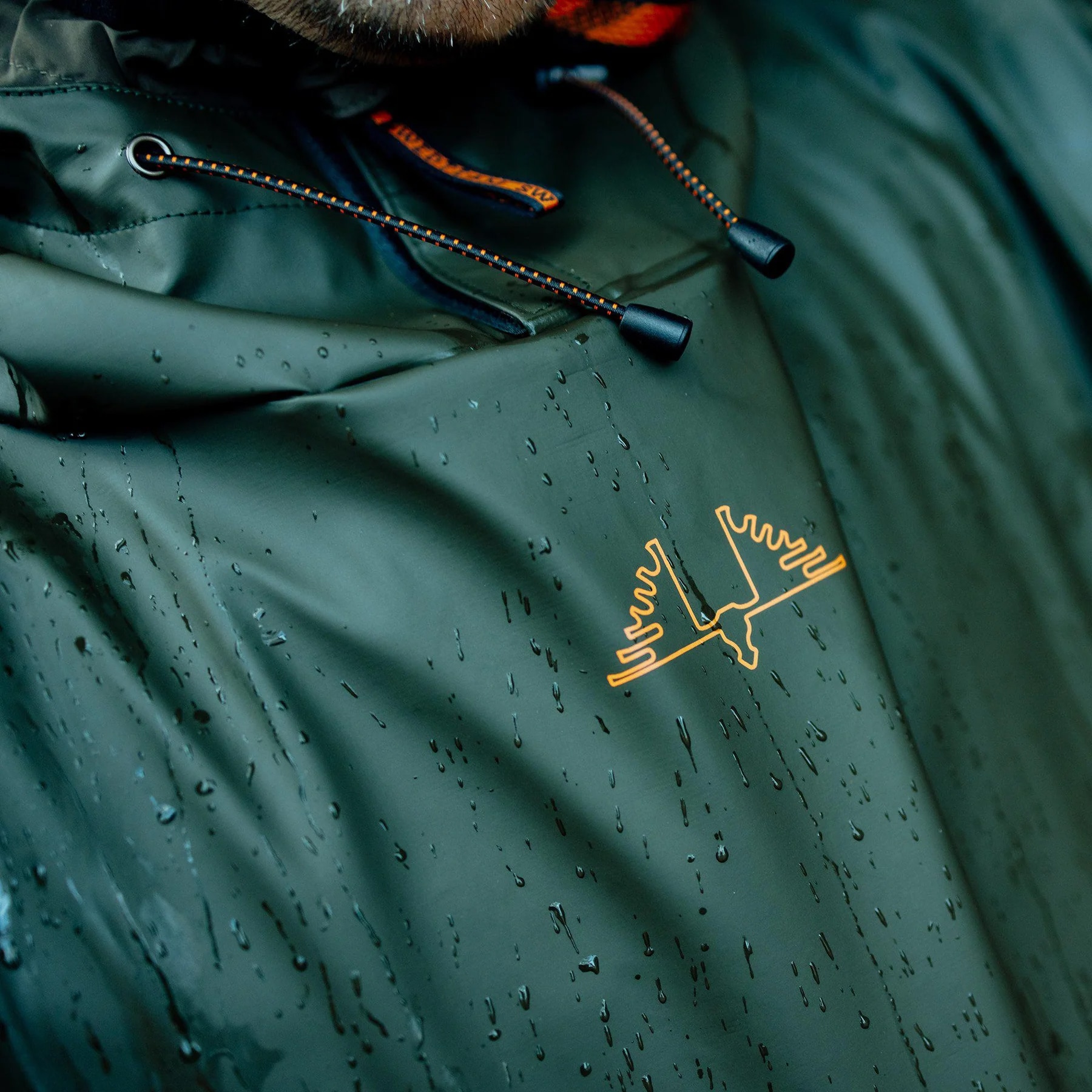 Swedteam Crest Poncho Rain Gear Green