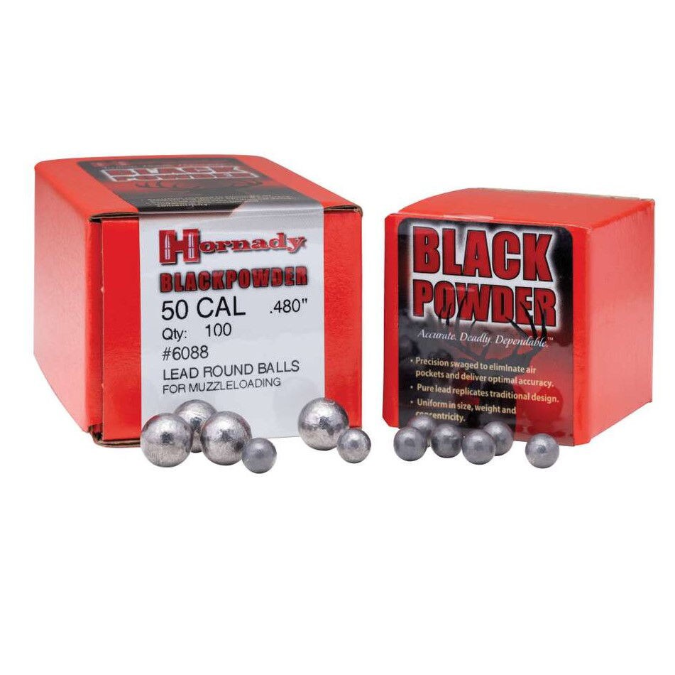 Hornady Lead Balls 50 Cal .495 Lead Balls