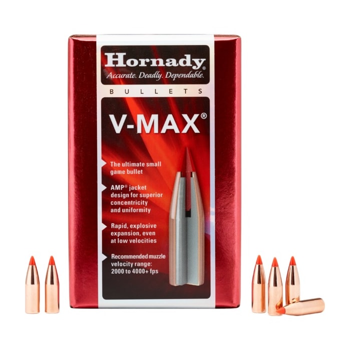 Hornady V-Max Bullets 22 Cal .224 40 Gr V-Max