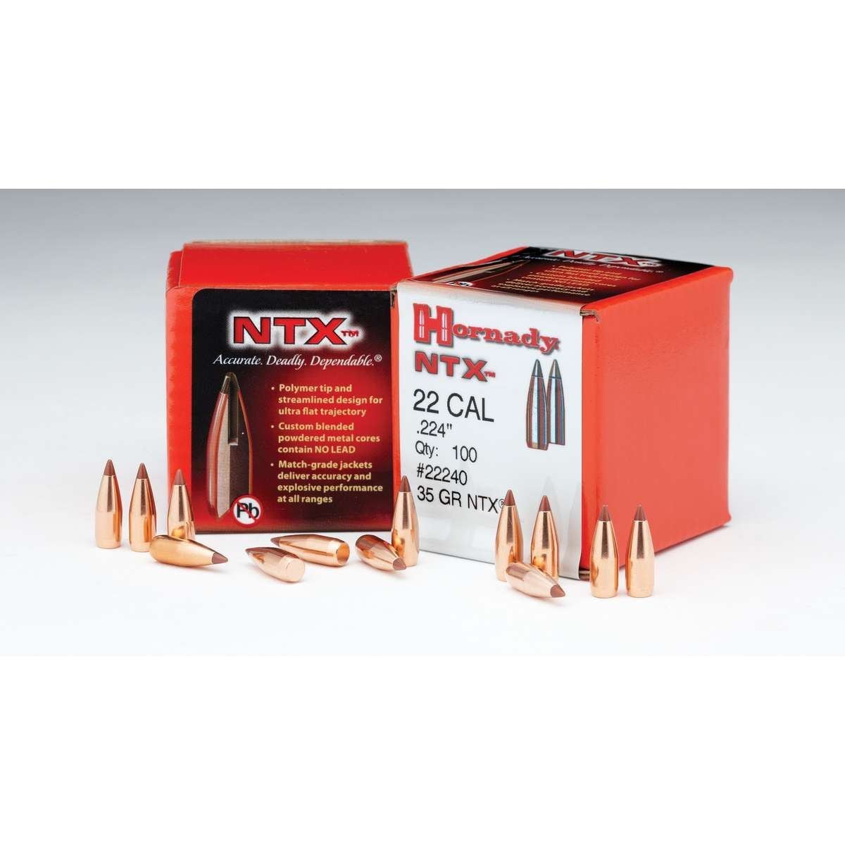 Hornady Ntx Bullets 22 Cal .224 35 Gr Ntx