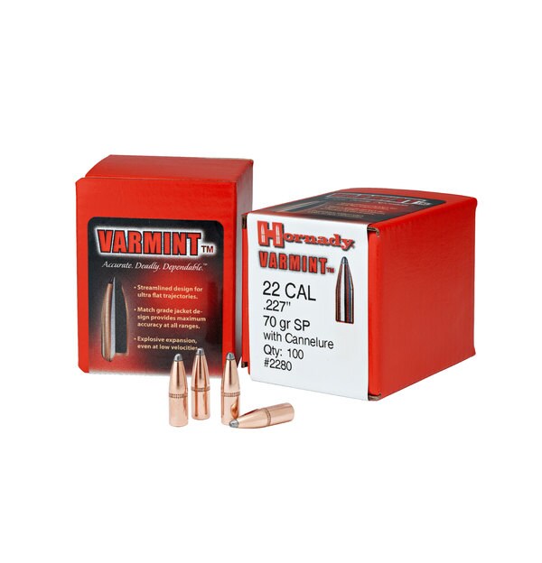 Hornady Traditional Varmint Bullets 30 Cal .308 110 Gr Sp