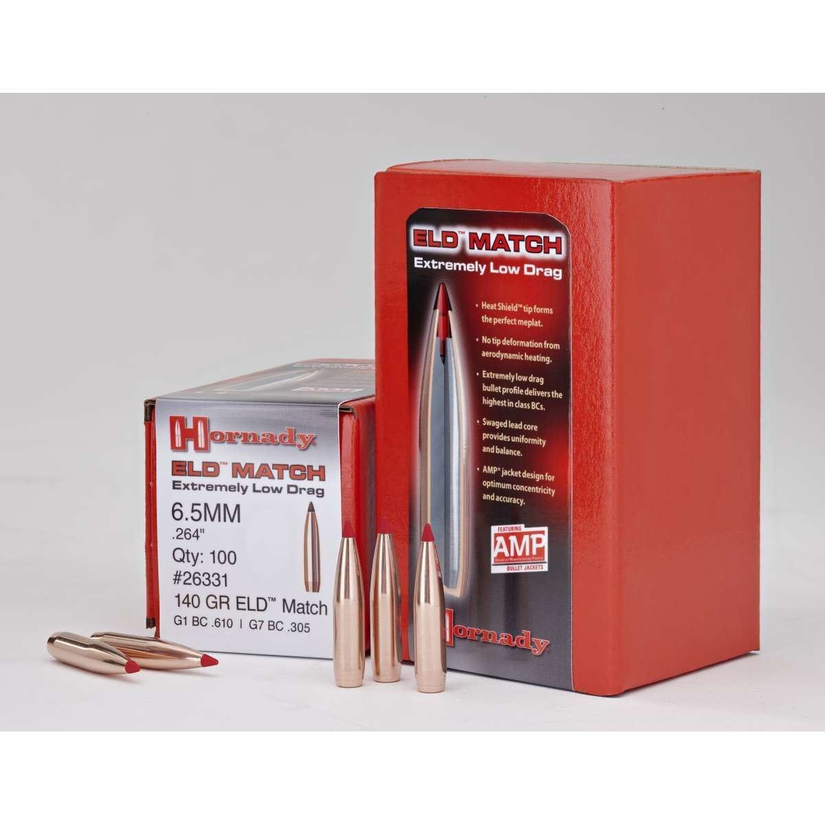 Hornady Eld Match Bullets 7Mm .284 162 Gr Eld-M