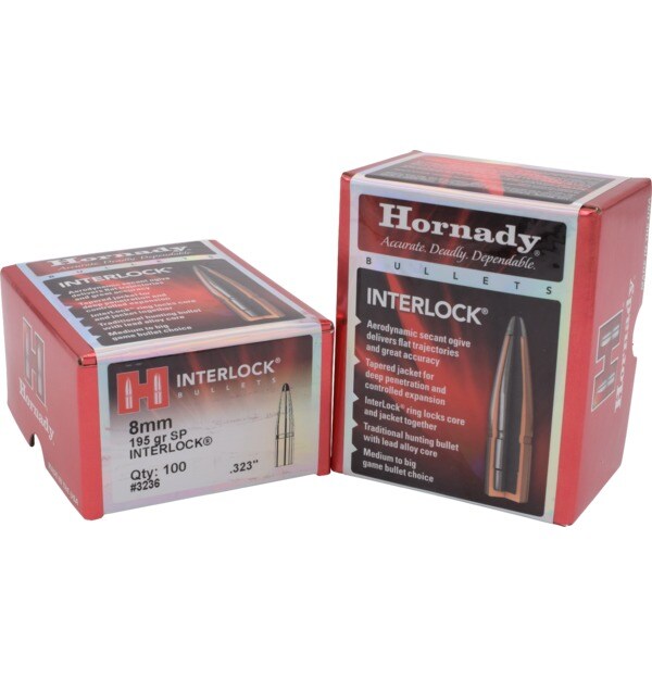 Hornady Traditional Rifle Bullets 8Mm .323 195 Gr Sp