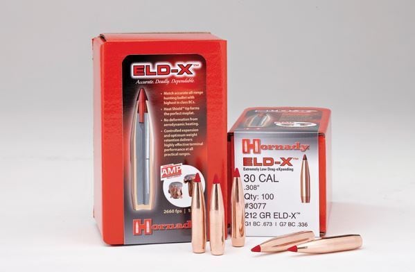 Hornady Eld-X Bullets 30 Cal .308 220 Gr Eld-X