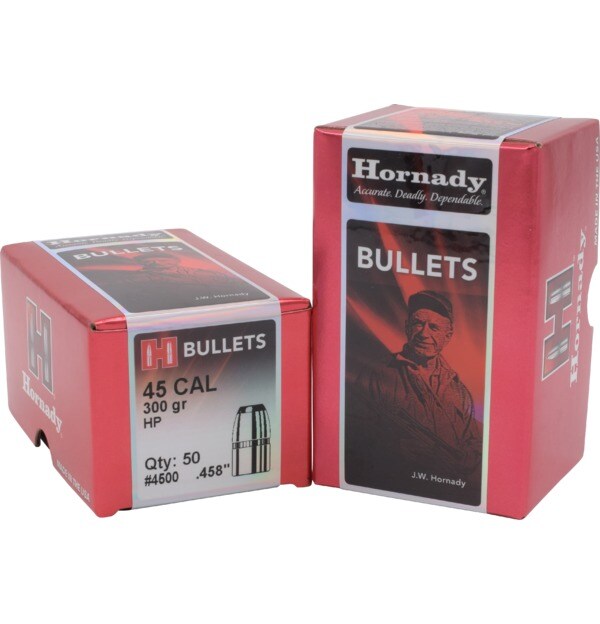 Hornady Traditional Rifle Bullets 45 Cal .458 300 Gr Hp
