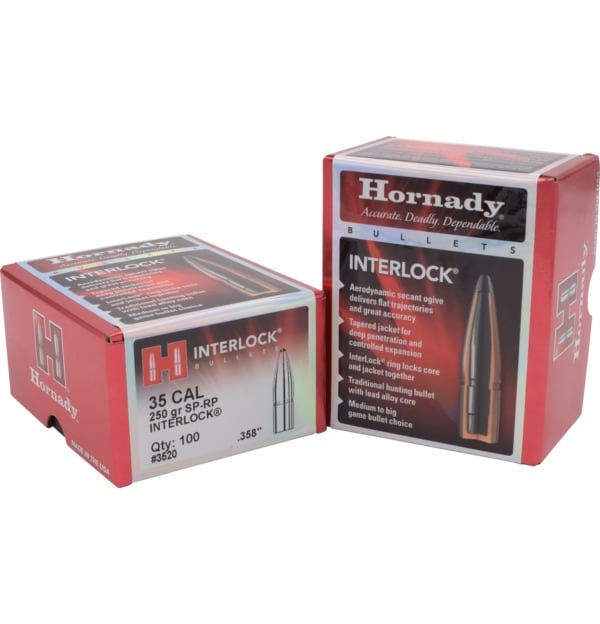 Hornady Traditional Rifle Bullets 35 Cal .358 250 Gr Sp-Rp