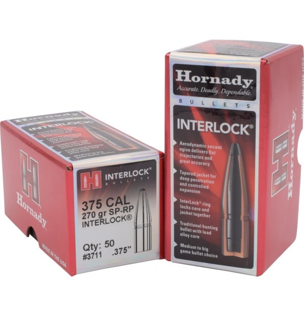 Hornady Traditional Rifle Bullets 375 Cal .375 270 Gr Sp-Rp