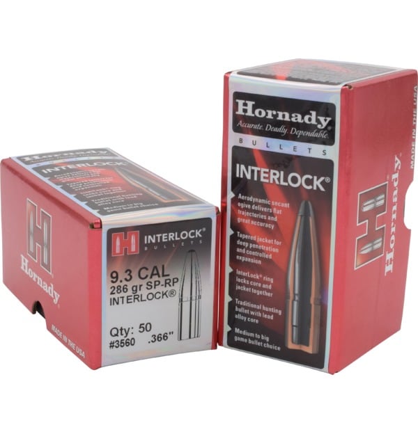 Hornady Traditional Rifle Bullets 9,3Mm .366 286 Gr Sp-Rp
