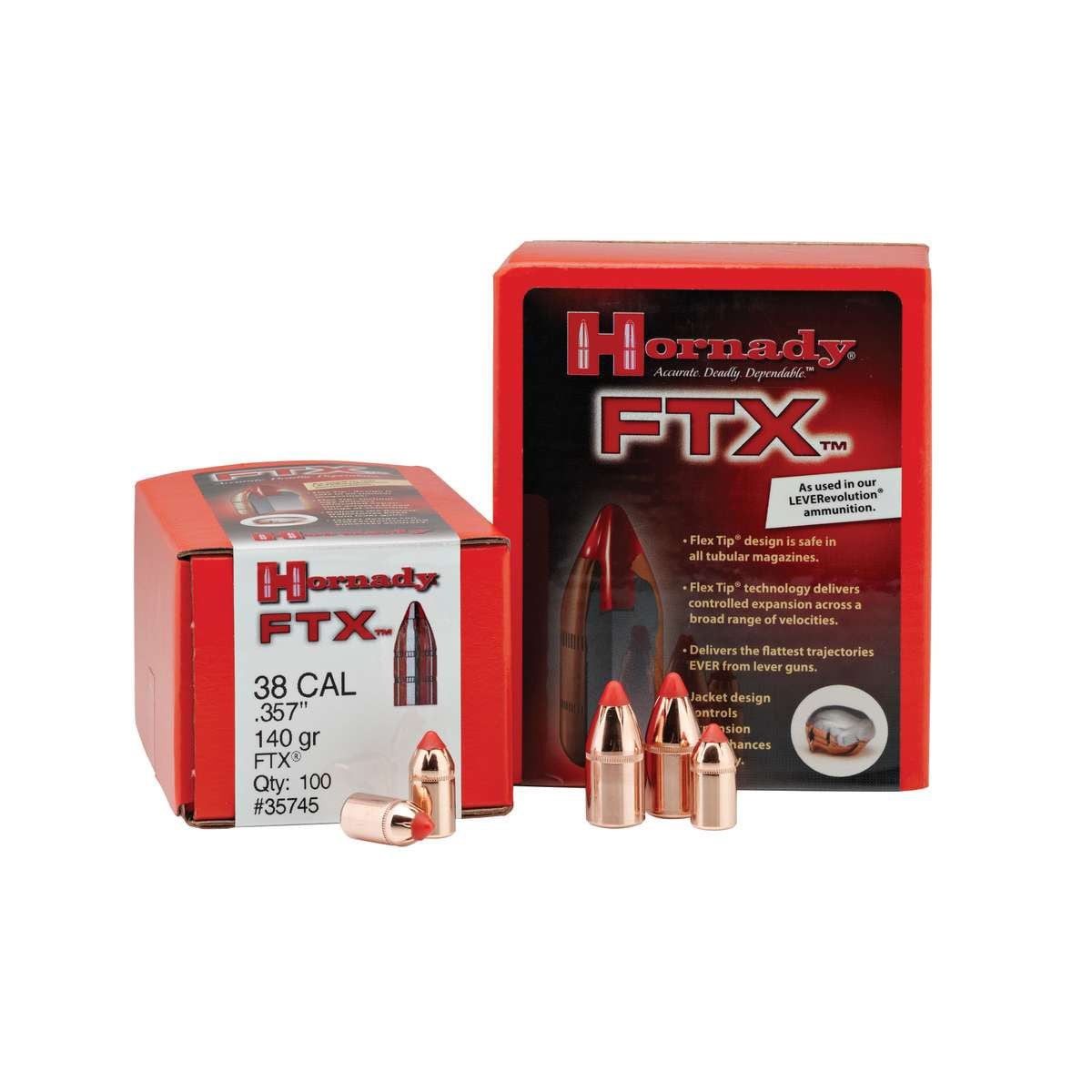 Hornady Ftx Rifle Bullets 44 Cal .430 265 Gr Ftx (444 Marlin)