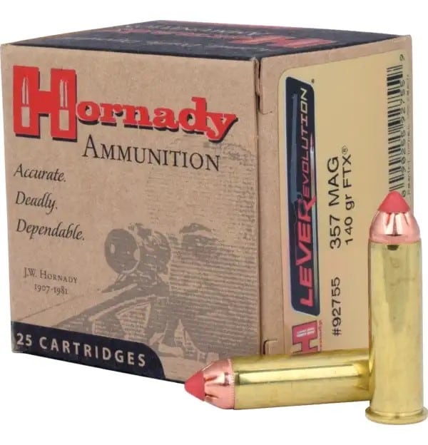 Hornady Leverevolution 357 Mag 140 Gr Ftx Lvrev