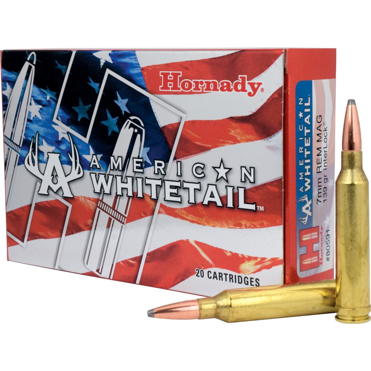 Hornady American Whitetail 7Mm Rem Mag 139 Gr Interlock Aw