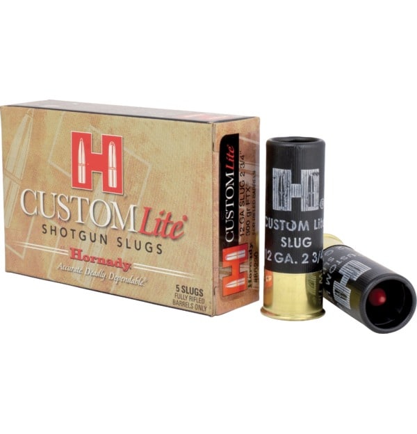 Hornady Custom Lite 12 Ga Slug 300 Gr Ftx Lite