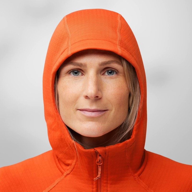 Fjällräven Abisko Grid FLeece Hoodie W Patina Green