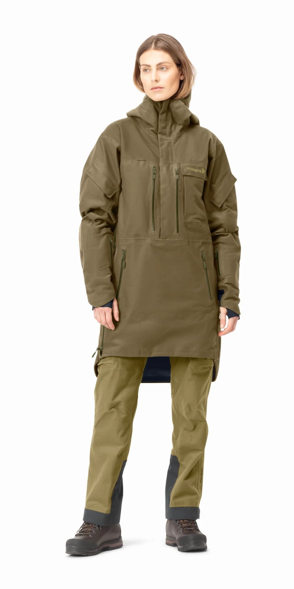 Norrøna Kvinnherad Gore-Tex Jaktdress Olive Drab Utgått