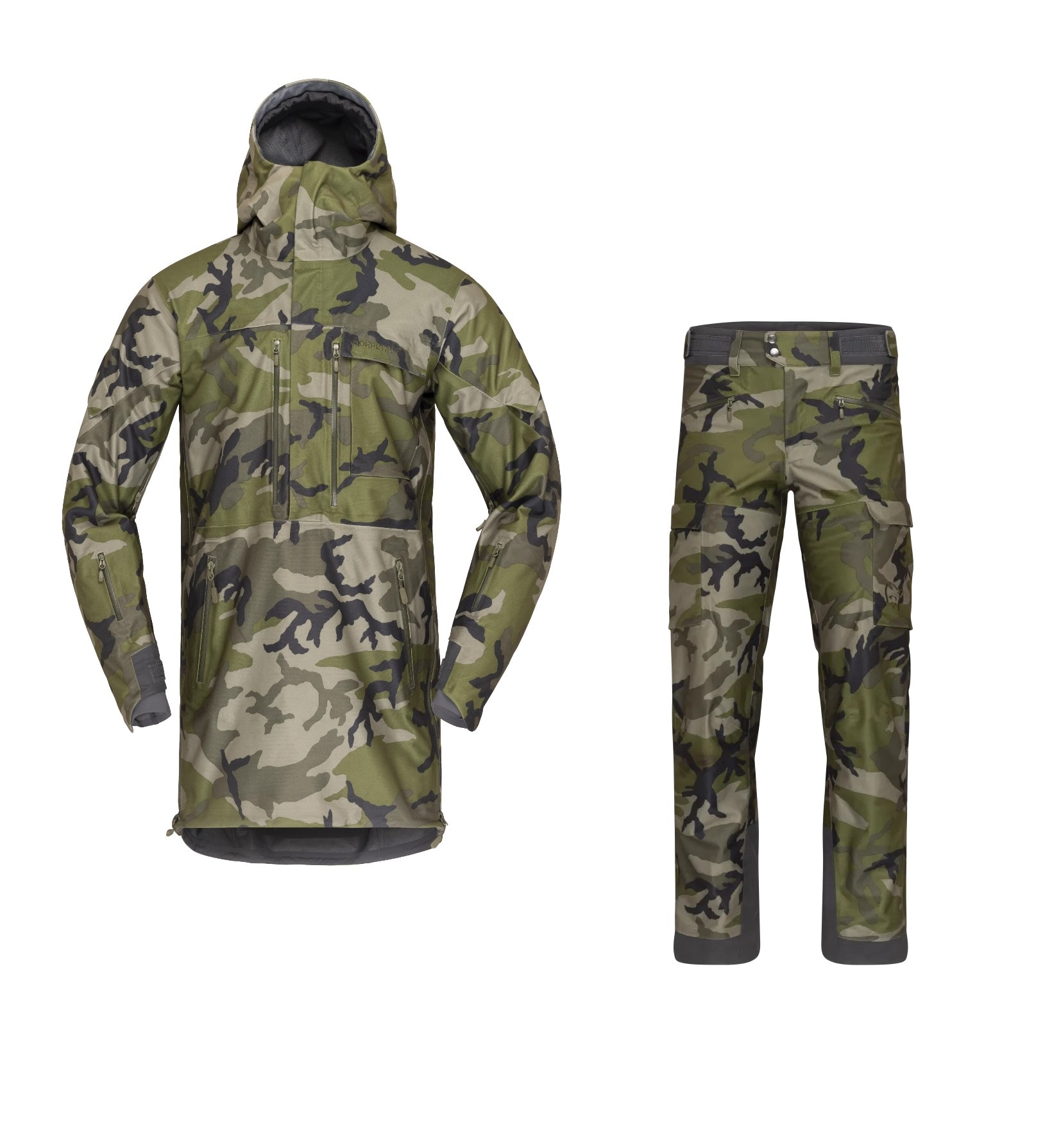 Norrøna Kvinnherad Gore-Tex Jaktdress Green Camo Utgått