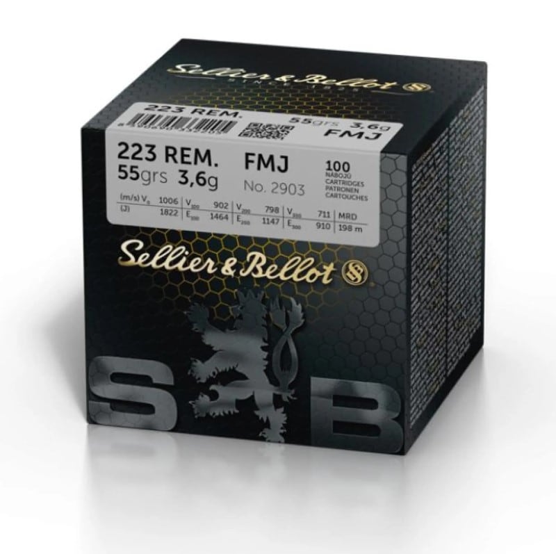 Sellier & Belliot Helmante 223 Rem 55 FMJ 100pk