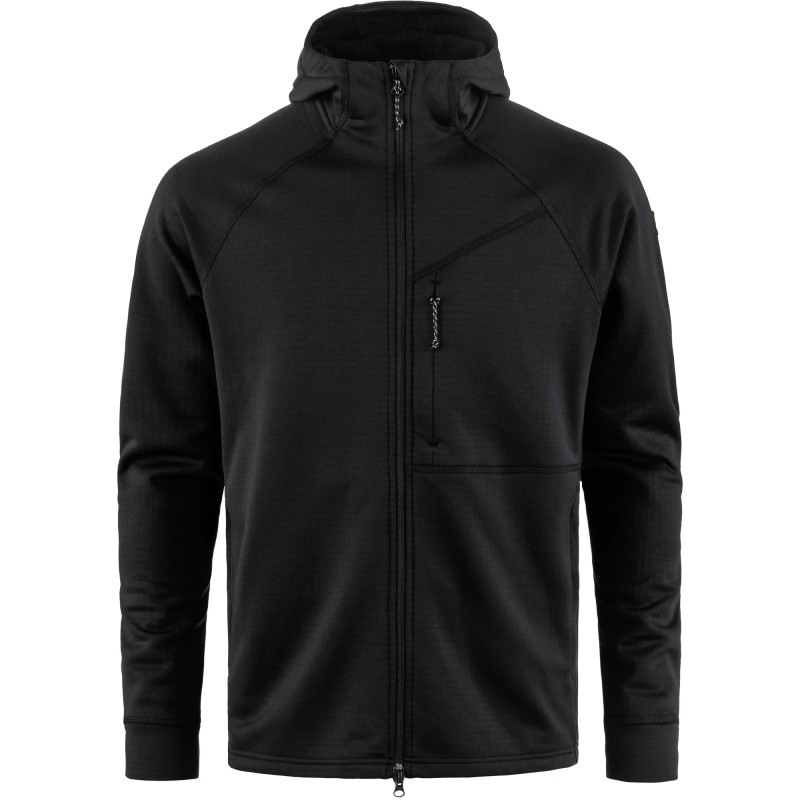 Fjällräven Abisko Grid Fleece Hoodie M Black