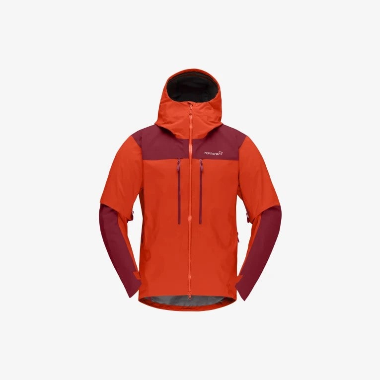 Norrøna trollveggen Gore-Tex Pro Light Jacket (M) Arednalin/Rhubarb Utgått