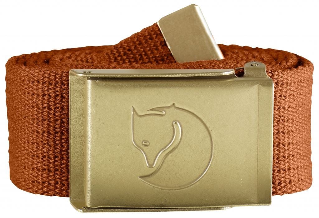 Fjällräven Canvas Brass Belt 4 cm. Autumn Leaf