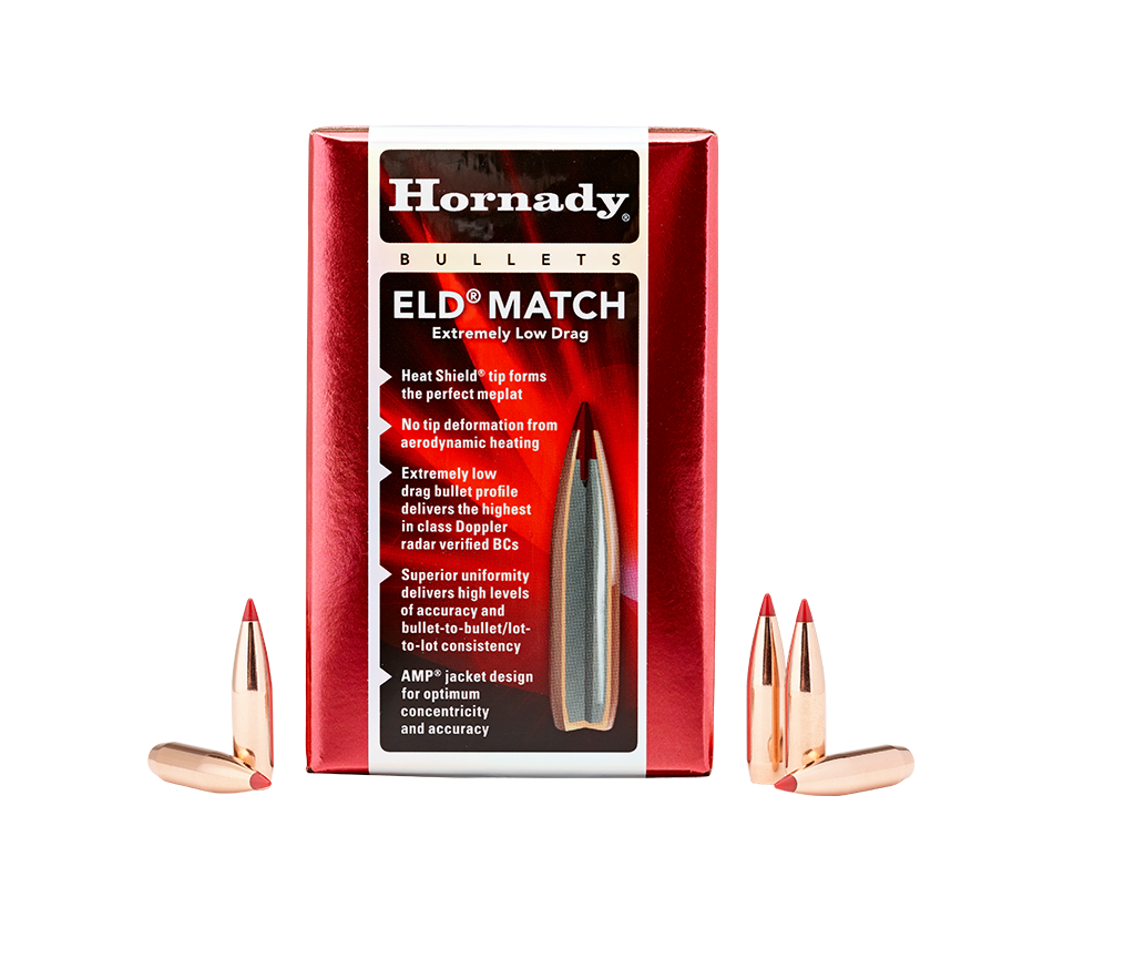 Hornady Eld Match Bullets 22 Cal .224 73 Gr