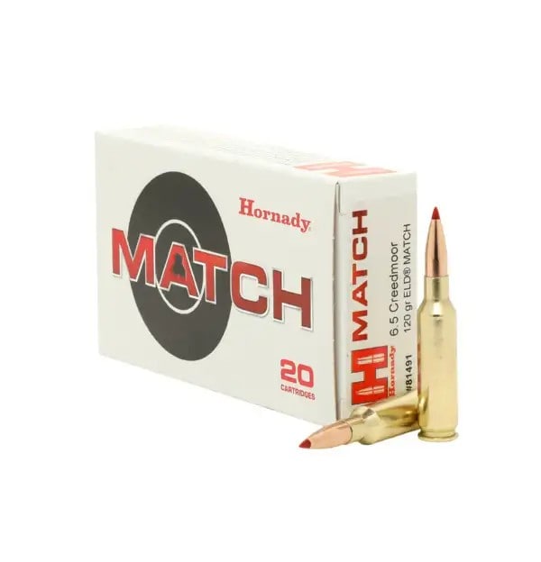 Hornady Match Ammo 6.5 Creedmoor 120 Gr Eld Match