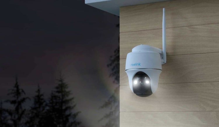 Reolink Argus PT 5MP - Batteridrevet Wifi Pan & Tilt Kamera Hvit