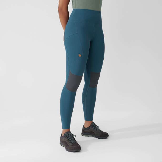 Fjällräven Abisko Trekking Tights Pro W Indigo Blue - Iron Grey