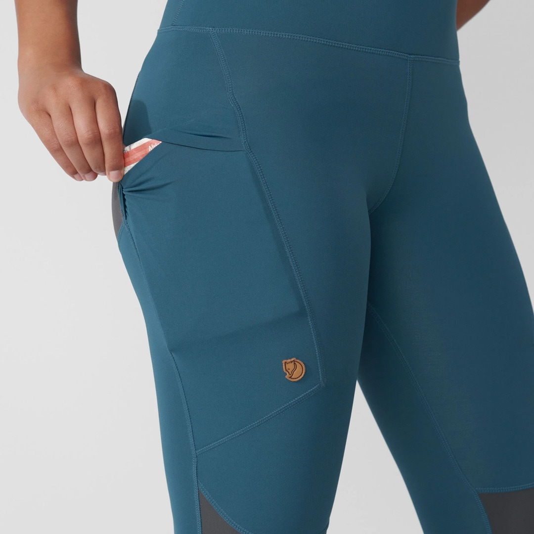 Fjällräven Abisko Trekking Tights Pro W Indigo Blue - Iron Grey