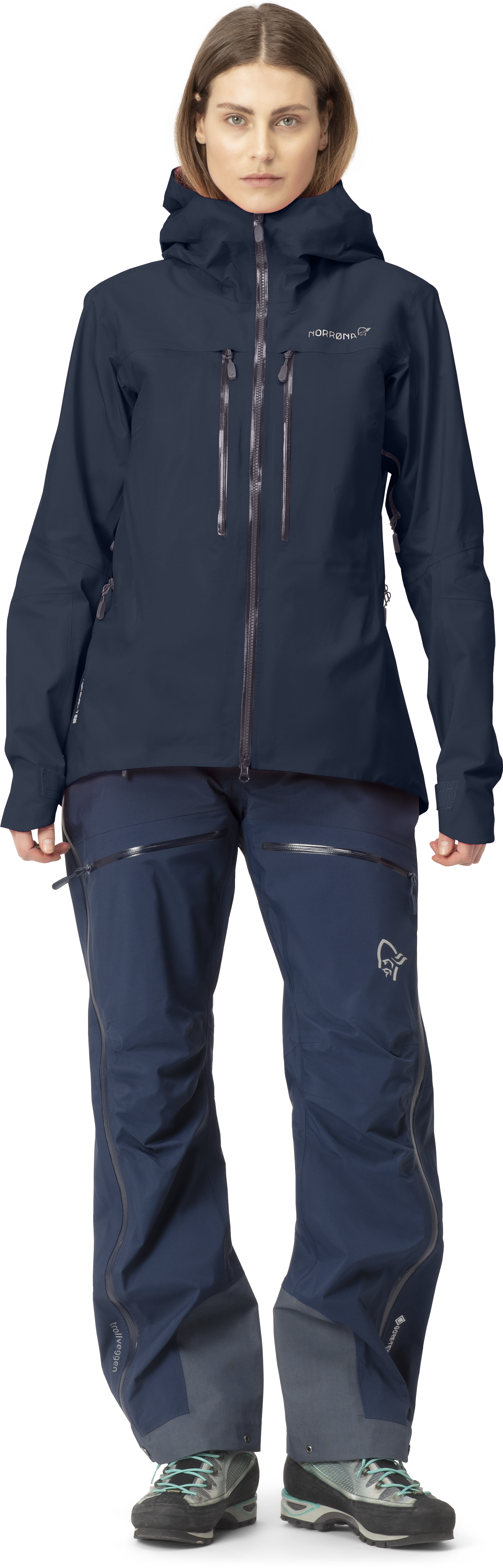 Norrøna trollveggen Gore-Tex Pro Light Jacket (W) Indigo night Blue/Indigo Night Utgått