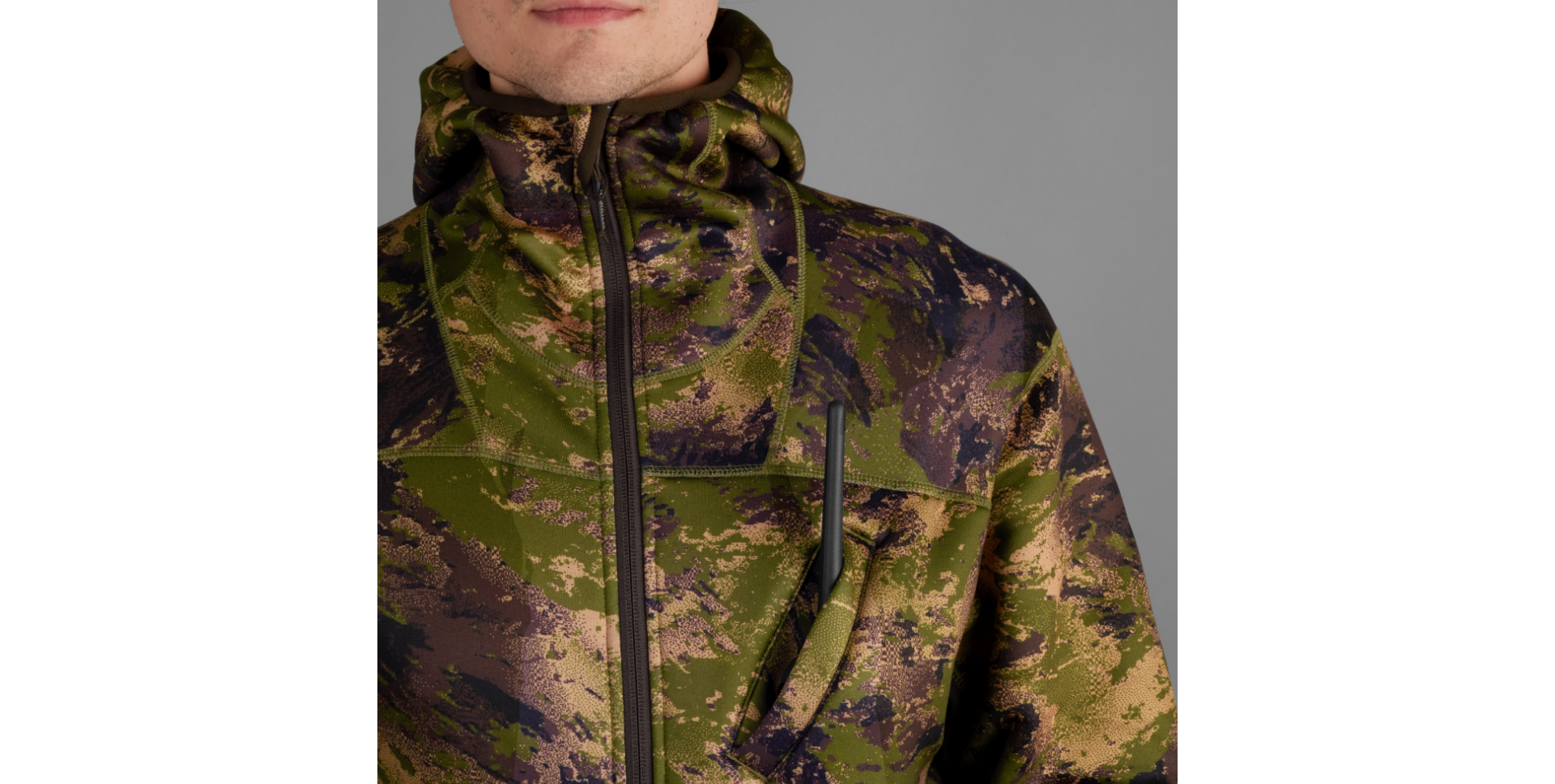 Härkila Deer Stalker Camo Fleece Hoodie AXIS MSP Forest Green