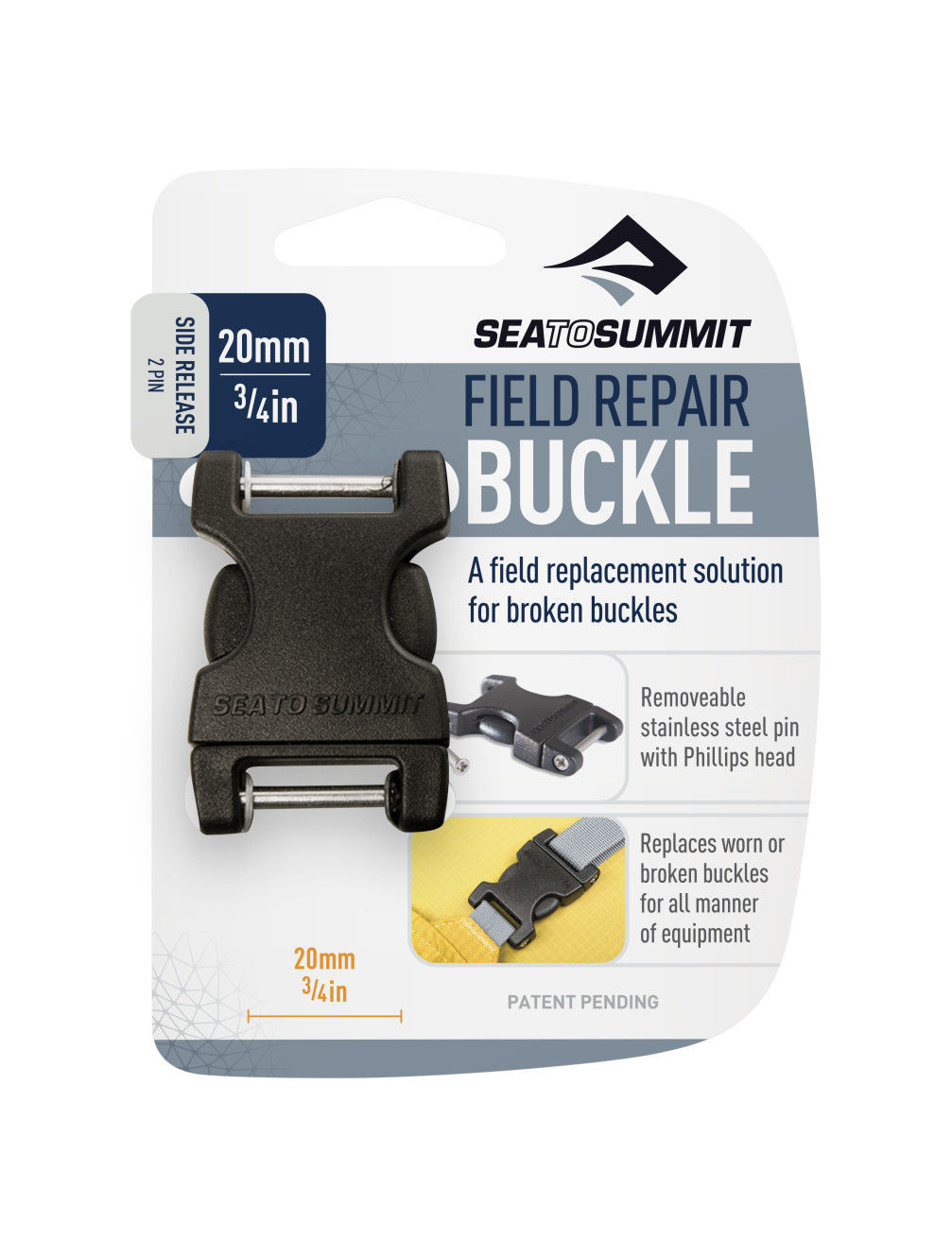 Sea To Summit Buckle 20mm Side Release 2 Pin