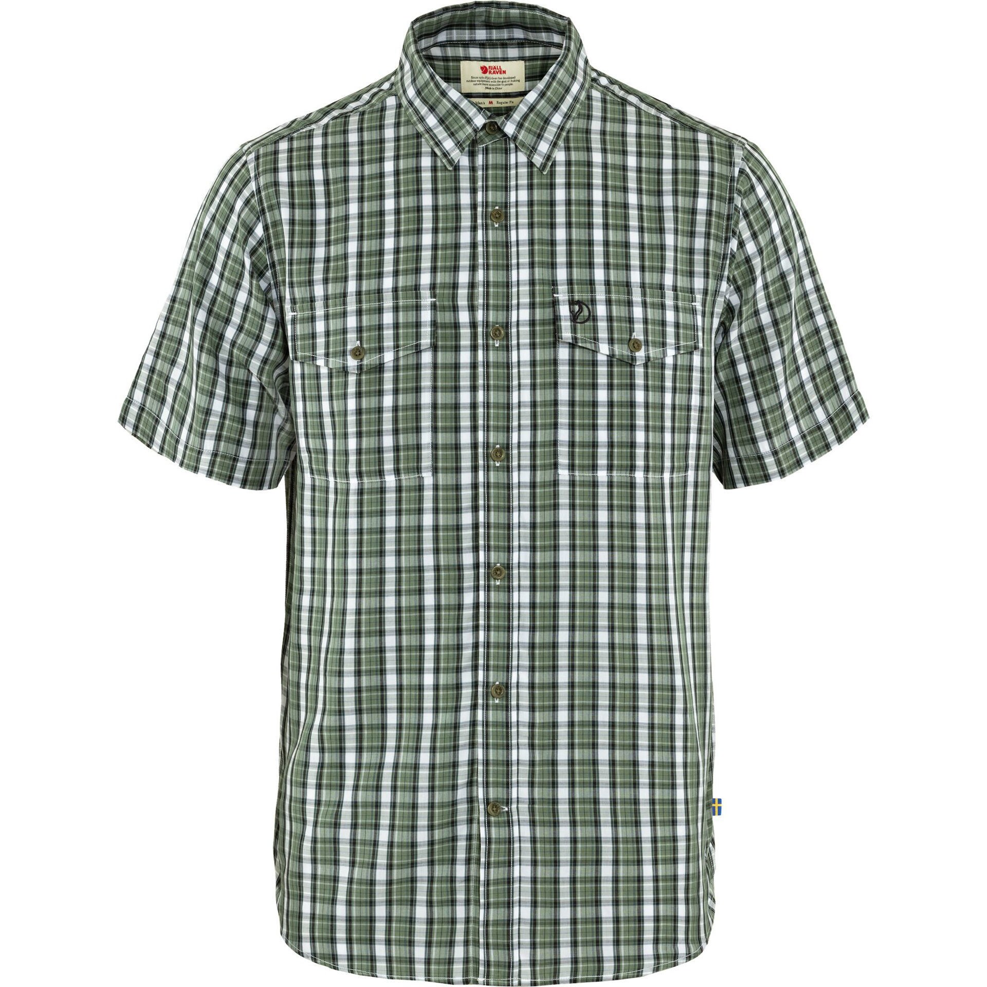 Fjällräven Abisko Cool Shirt SS M Patina Green-Dark Navy