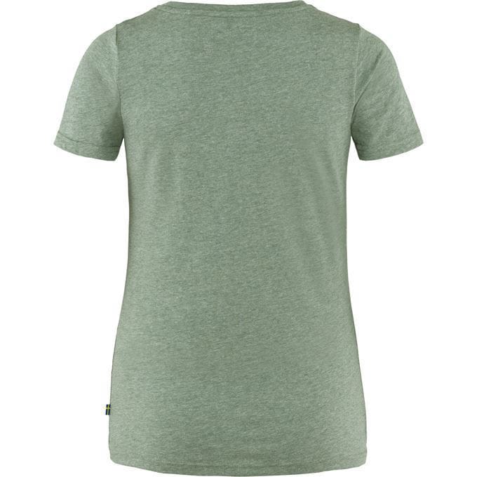 Fjällräven Logo T-shirt W Patina Green-Melange