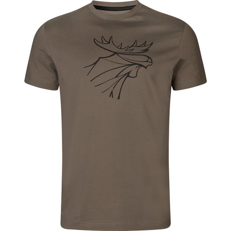 Härkila Graphic T-Shirt 2-pack Brown Granite/Phantom