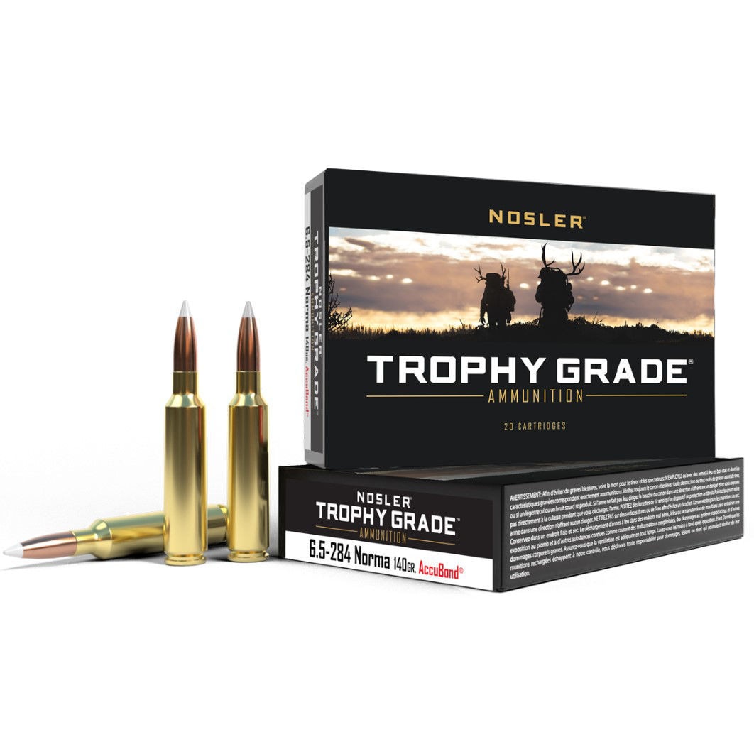 Nosler AccuBond® 6.5-284 Norma 140gr Trophy Grade Ammunisjon