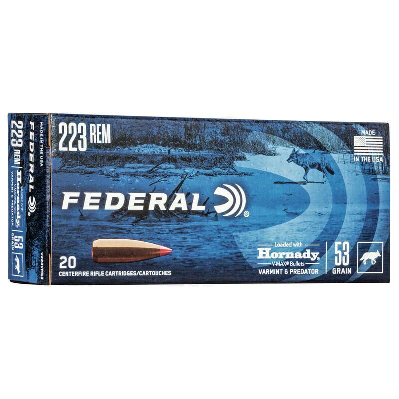Federal 223 Rem 53Gr V-max