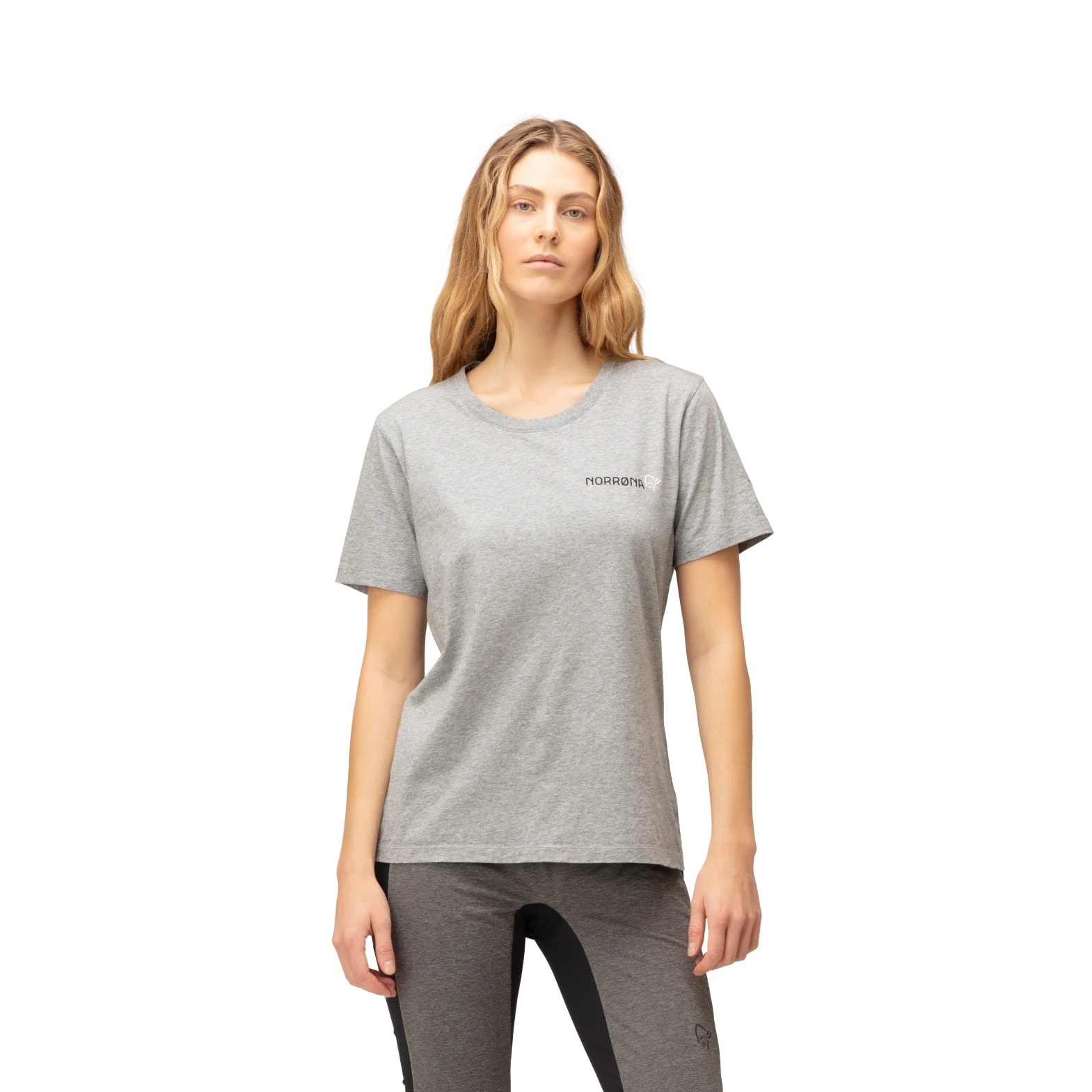 Norrøna /29 cotton Duotone T-Shirt (W) Grey Melange Utgått