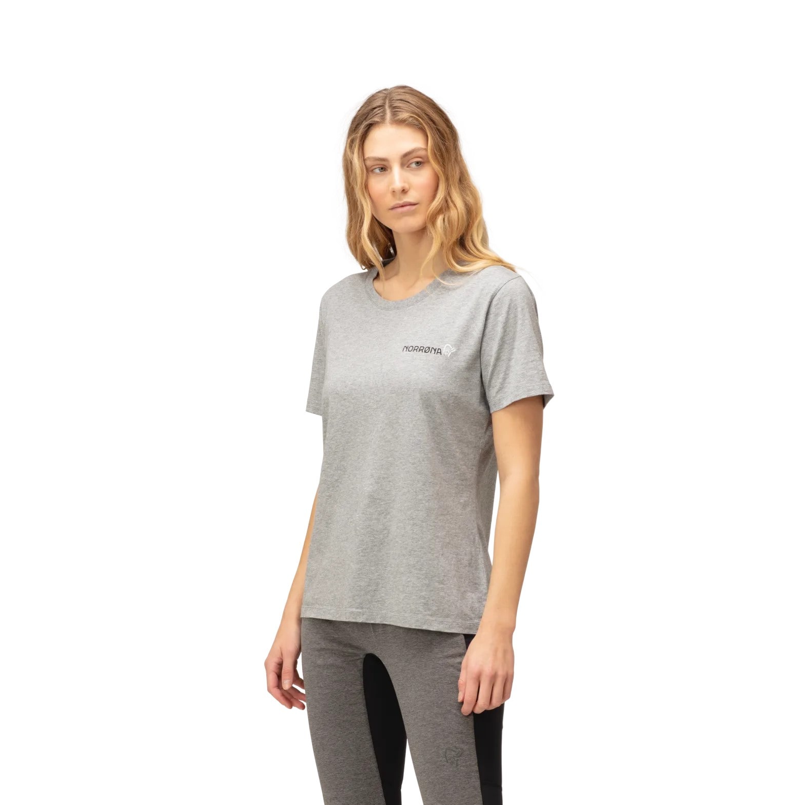 Norrøna /29 cotton Duotone T-Shirt (W) Grey Melange Utgått