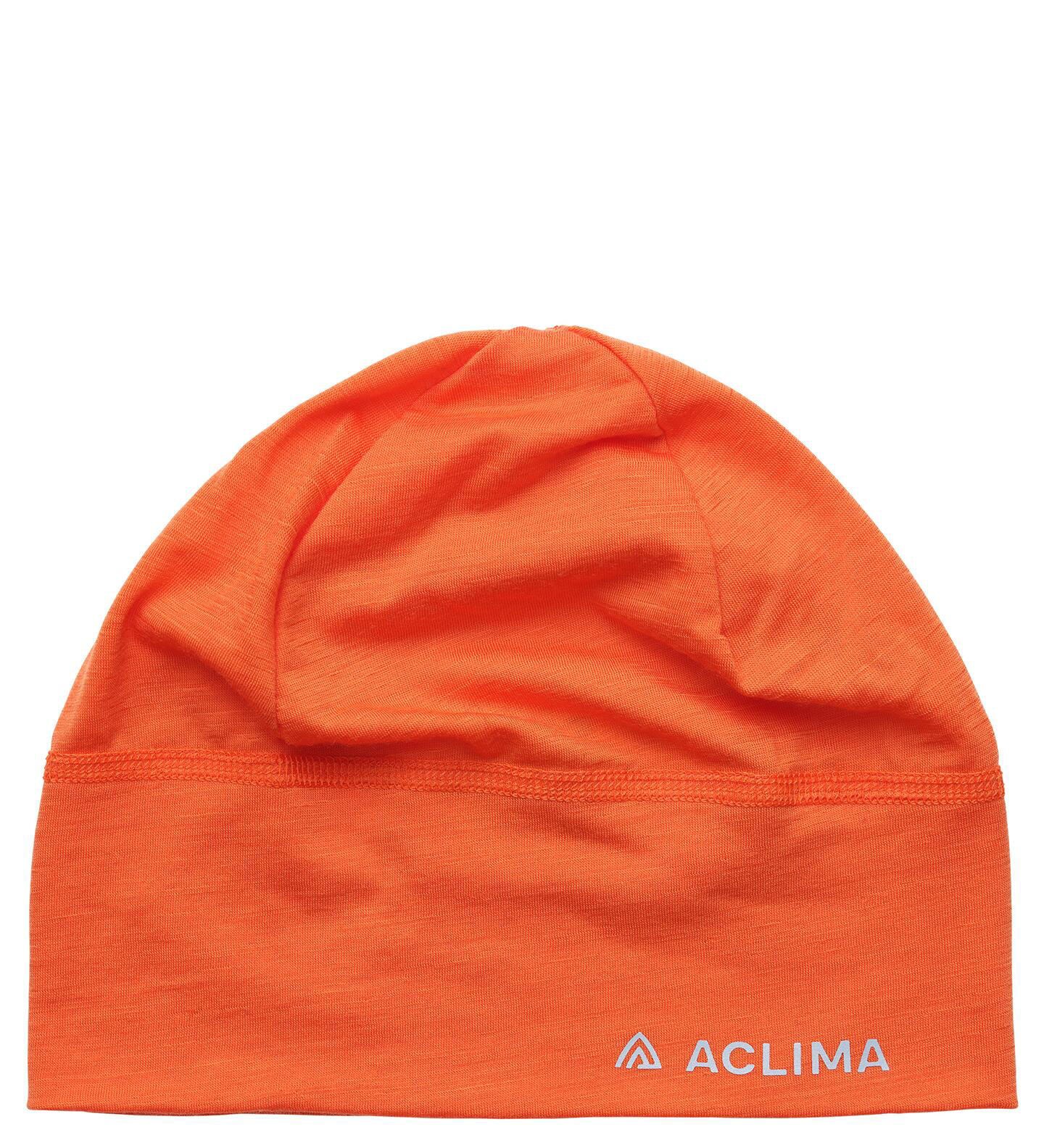 Aclima Lightwool Beanie Orange Tiger Onesize