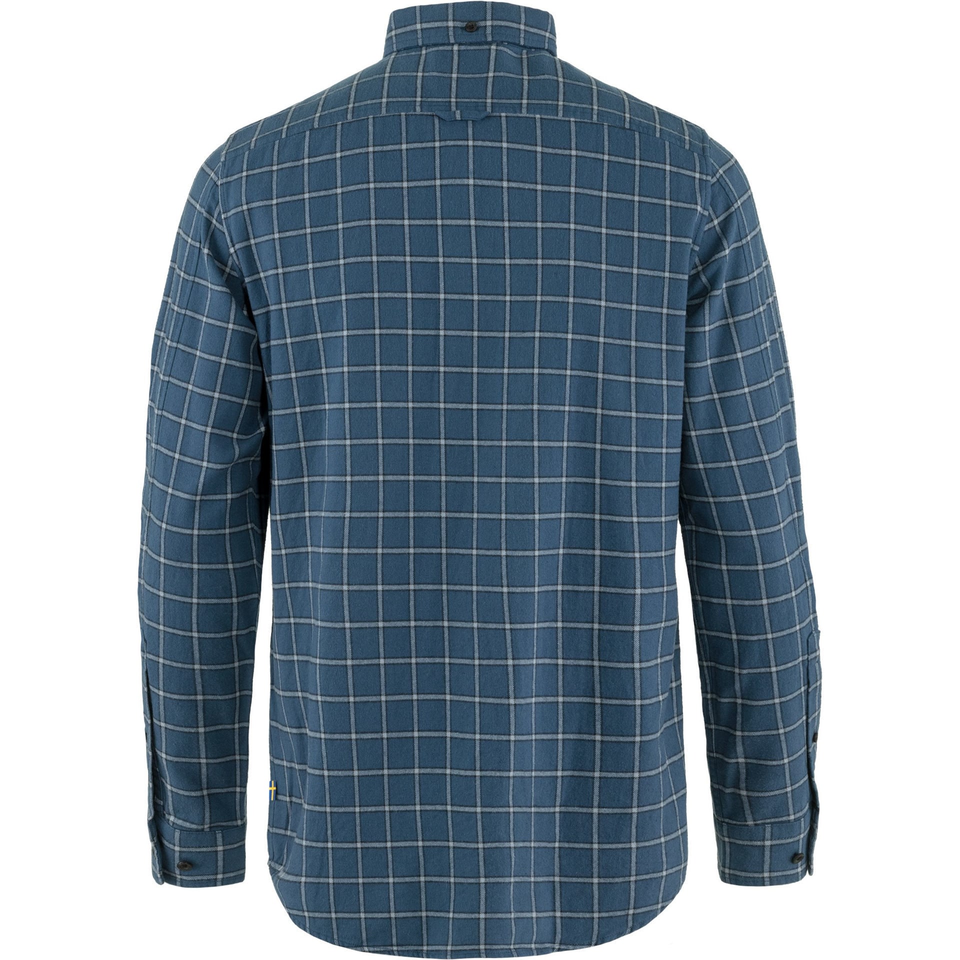 Fjällräven Övik Flannel Shirt M Indigo Blue - Flint Grey