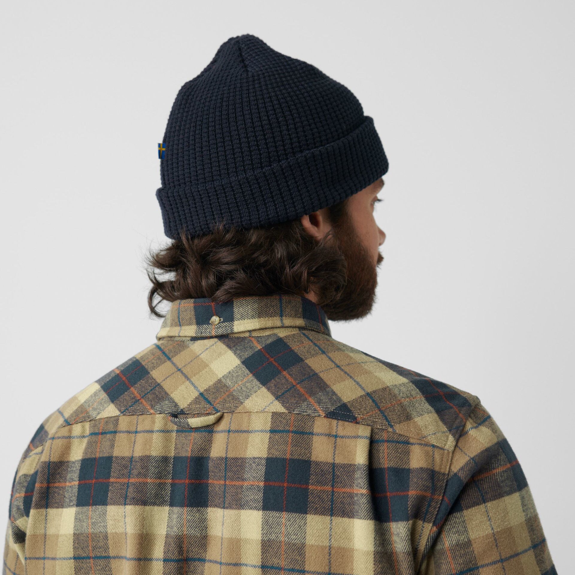 Fjällräven Singi Heavy Flannel Shirt Autumn Leaf-Dark Navy