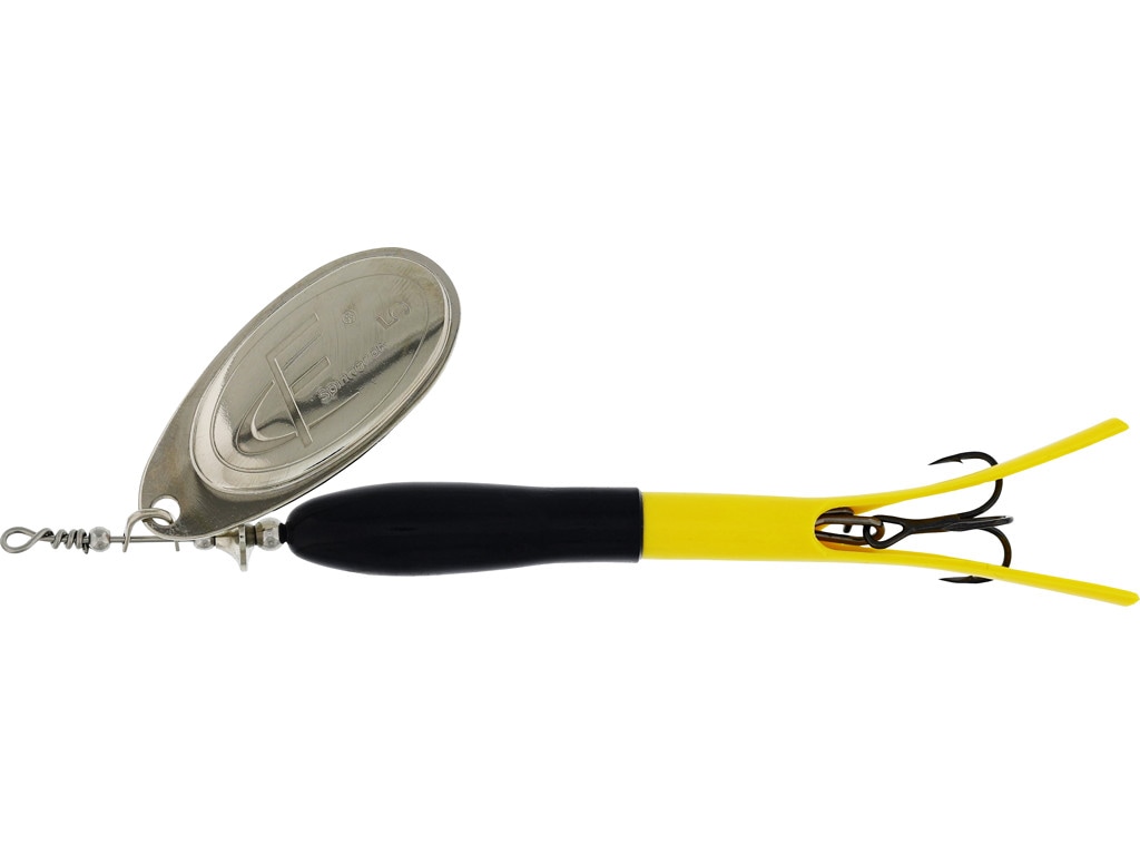 FC Spinner Upstream 20G #5 Black/Fluoro Yellow Silver Blade