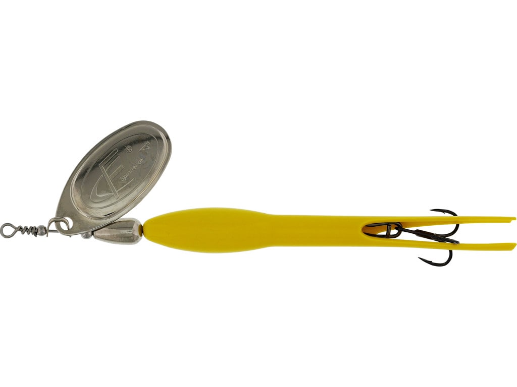 FC Spinner Downstream 20G #4 Fluoro Yellow Silver Blade